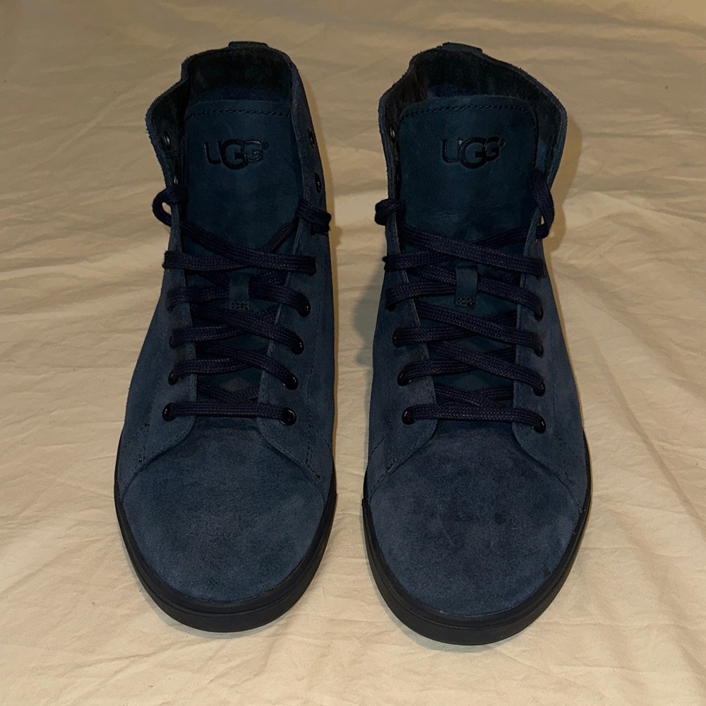 UGG Men's Blue Suede Sneakers